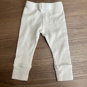 The Simple Folk Waffle Legging 12-18 months, Cream
